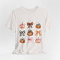 Checkered Bows & Pumpkins Fall Tee