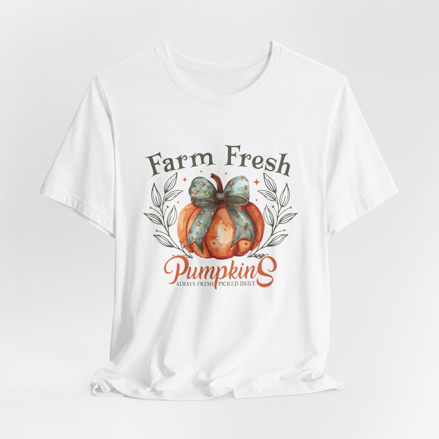 Farm Fresh Pumpkin Bow Tee