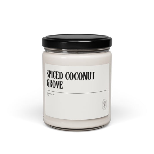 Spiced Coconut Grove Soy Candle, 9oz