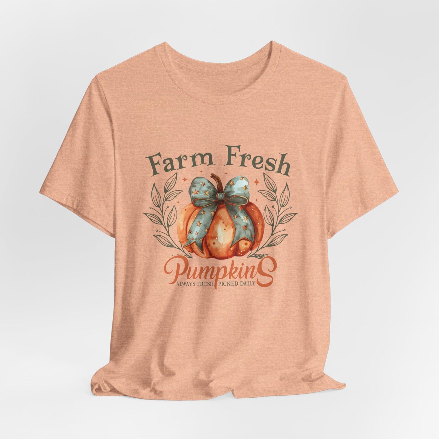 Farm Fresh Pumpkin Bow Tee