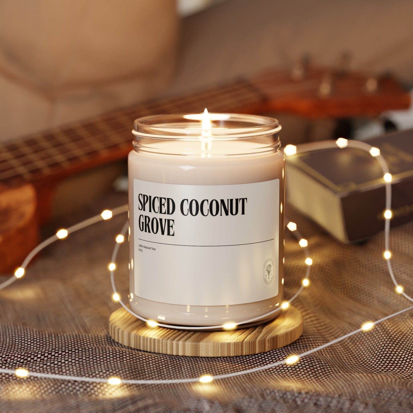 Spiced Coconut Grove Soy Candle, 9oz