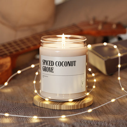 Spiced Coconut Grove Soy Candle, 9oz