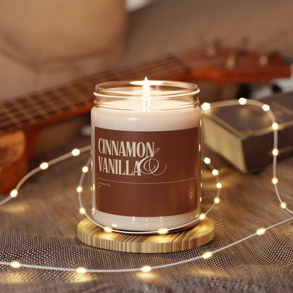 Cinnamon & Vanilla Soy Candle, 9oz