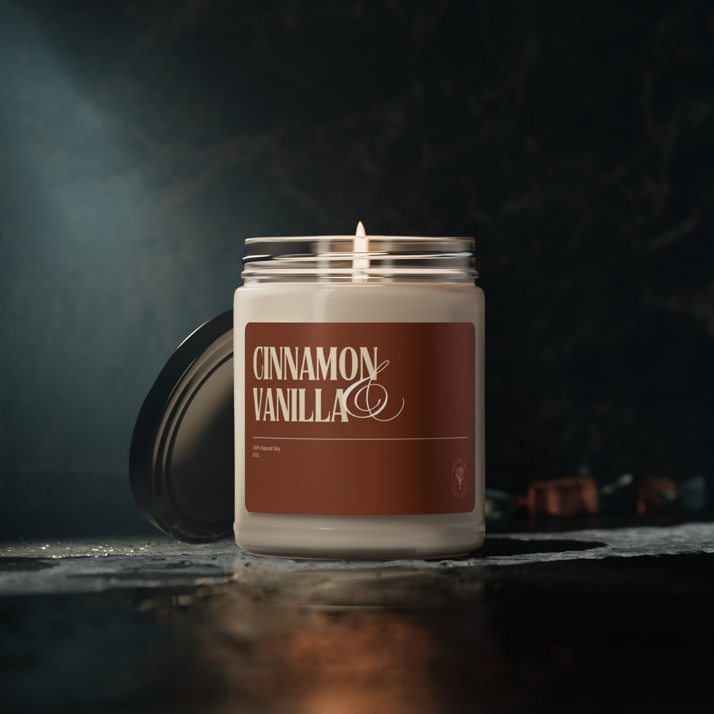 Cinnamon & Vanilla Soy Candle, 9oz